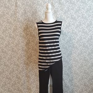 Black & White Stripe Top